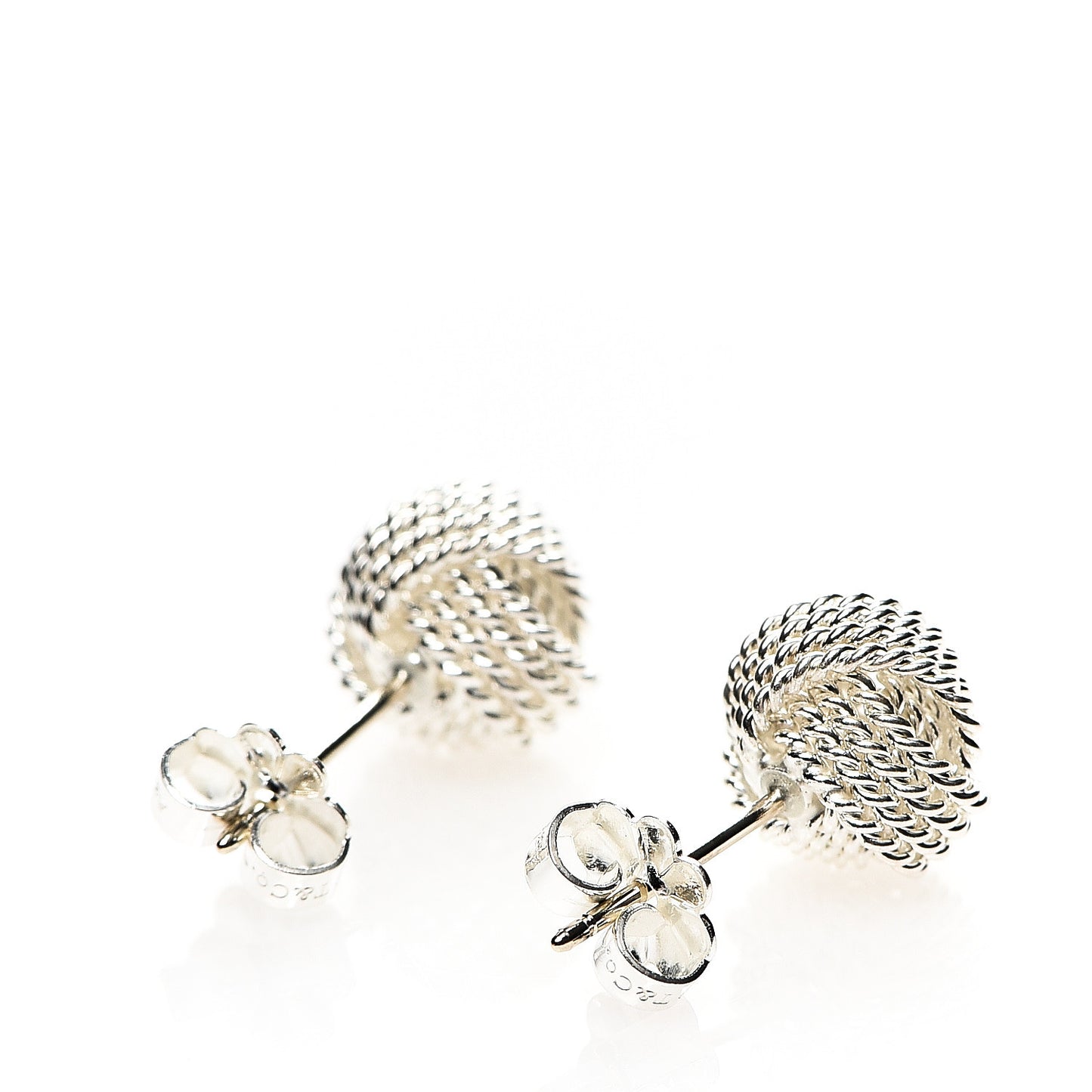 Sterling Silver Twist Knot Earrings