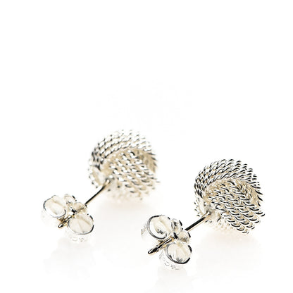 Tiffany Sterling Silver Twist Knot Earrings 3 of 4