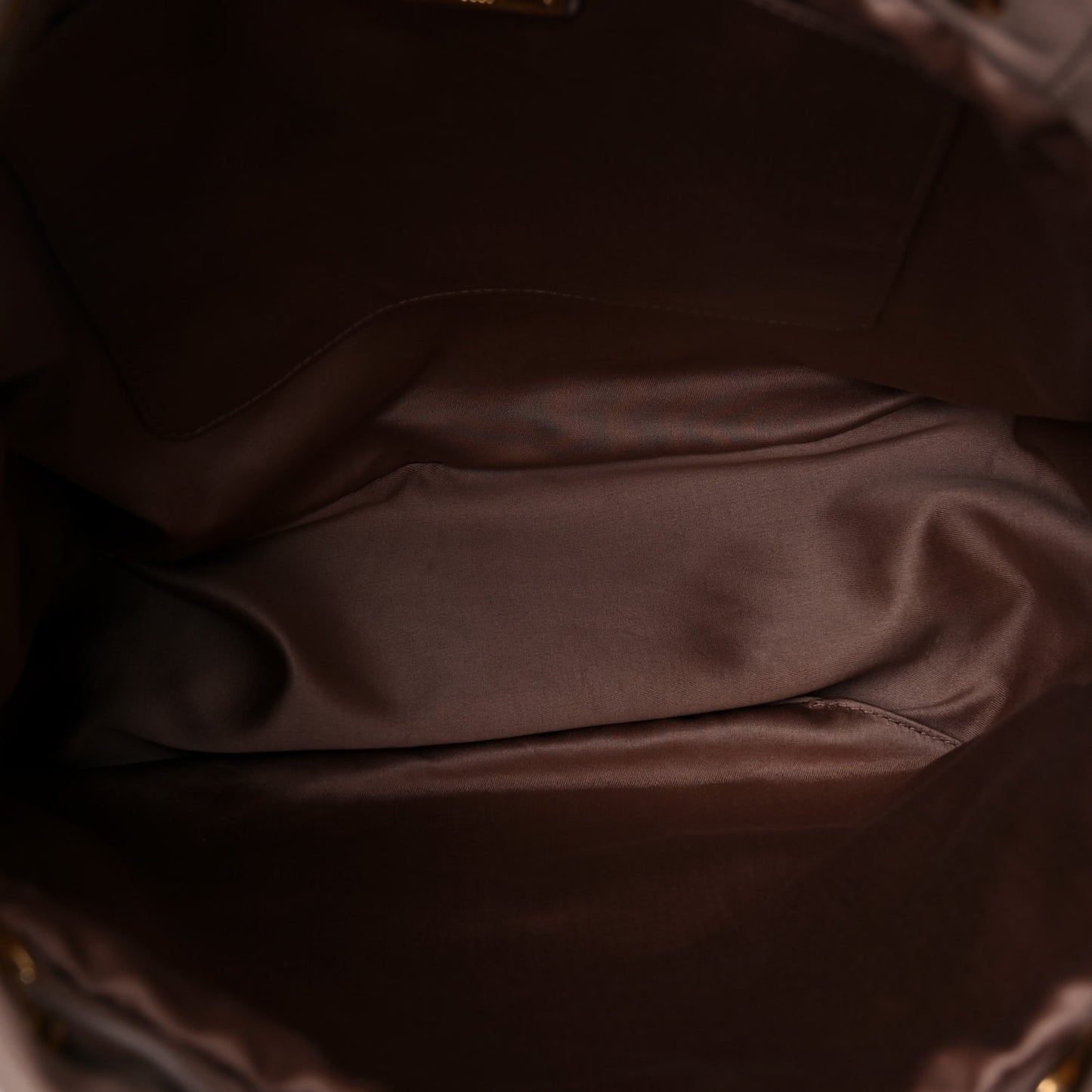 Nappa Matelasse Bucket Bag Cammeo