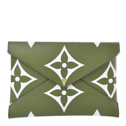 Louis Vuitton Monogram Giant Large Kirigami Pochette Kaki 1 of 8