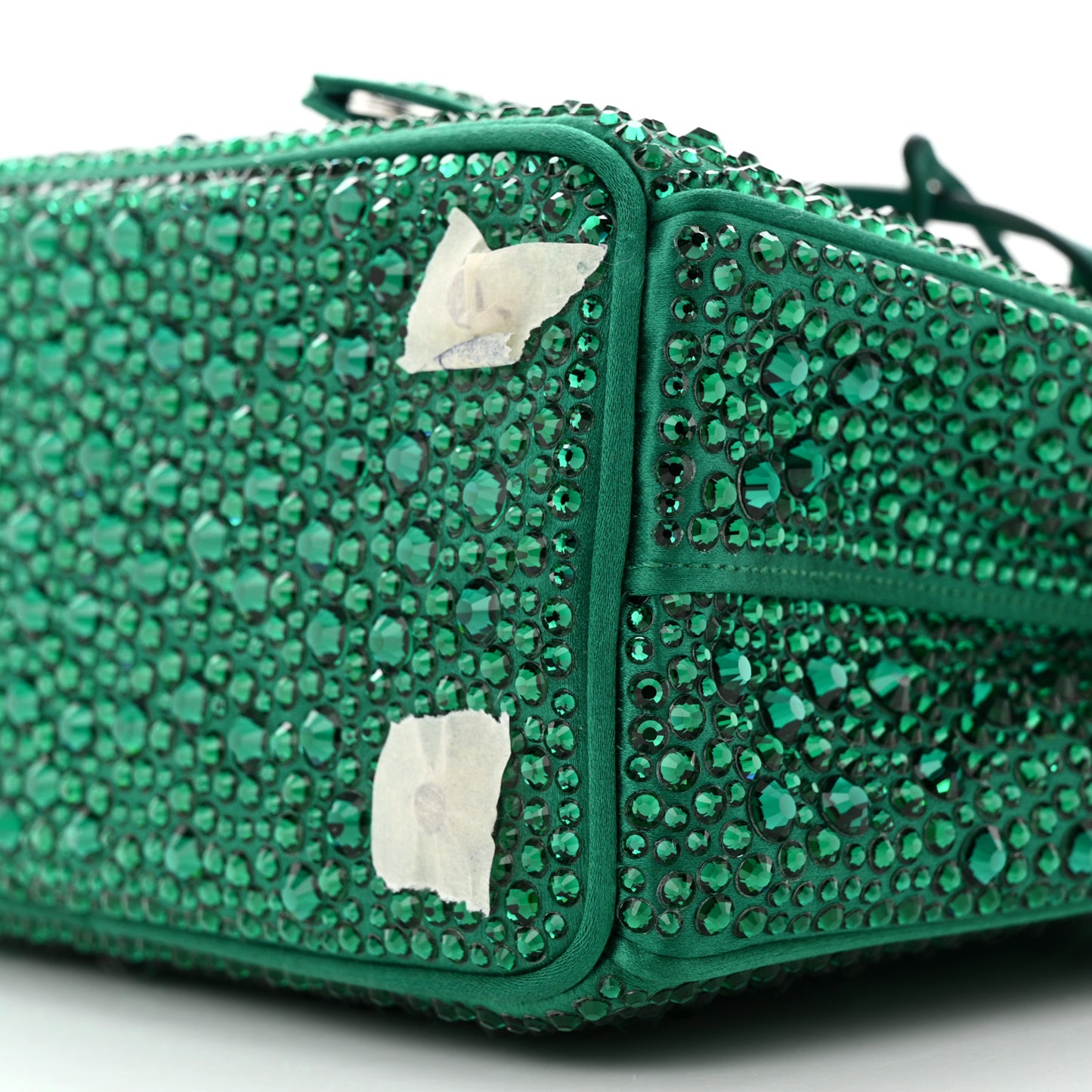 Satin Crystal Mini Galleria Double Zip Tote Mango