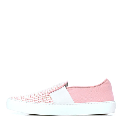 Chanel Fabric Mesh Sneakers 36.5 White Pink 1 of 5