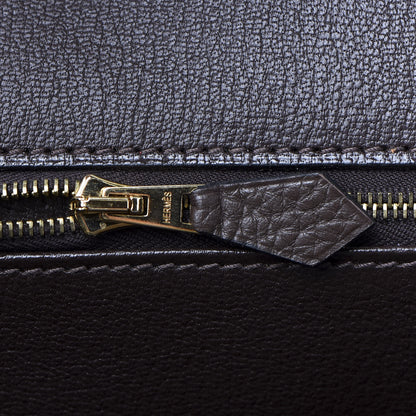 Hermes Togo Birkin 40 Chocolate 19 of 33