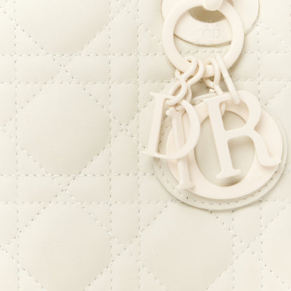 Christian Dior Ultra Matte Calfskin Cannage Mini Lady Dior Latte 8 of 12