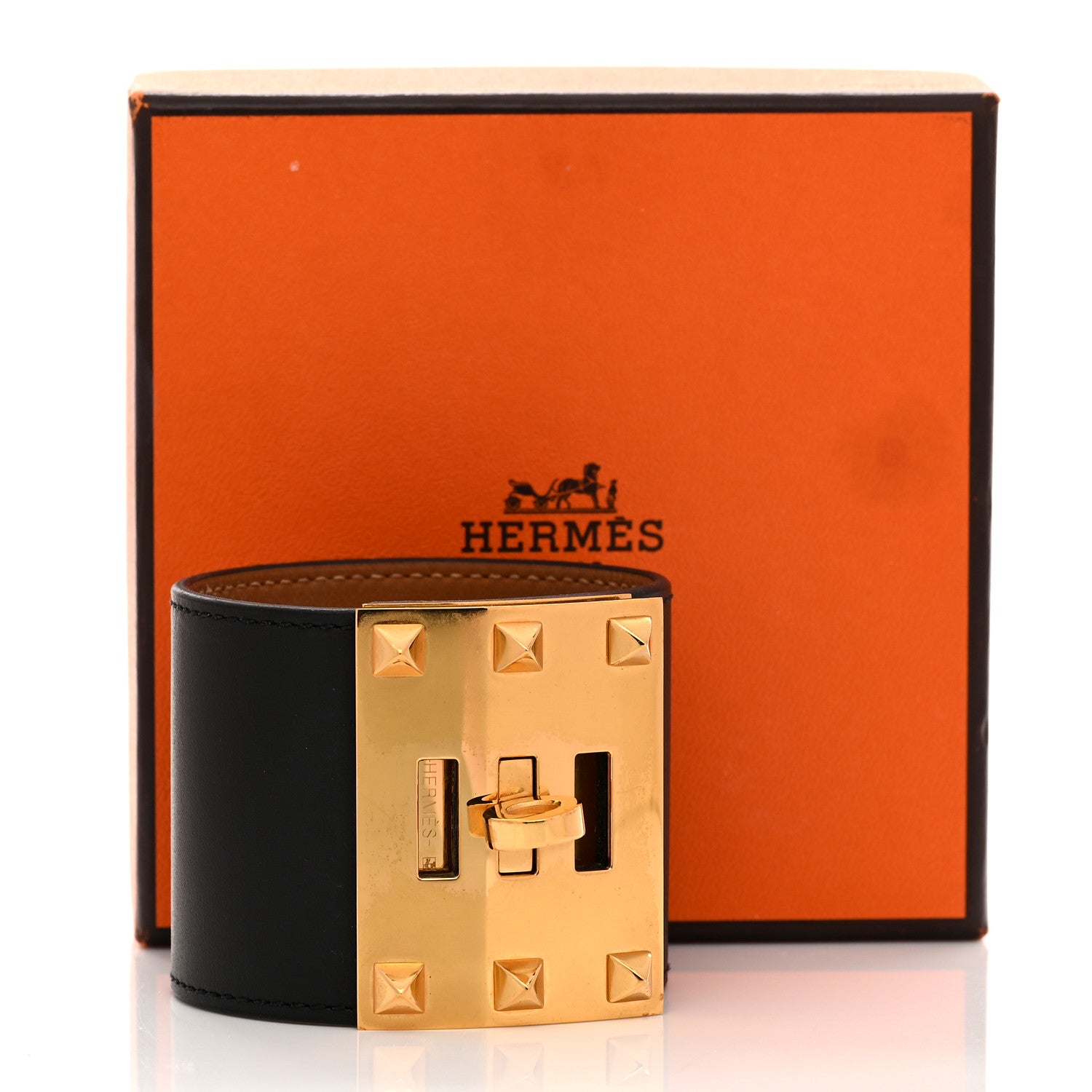 Hermes Chamonix Kelly Dog Extreme Bracelet S Black 8 of 8