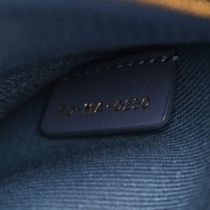 Christian Dior Canvas Embroidered Cannage Medium Lady D-Lite Denim Blue 7 of 11