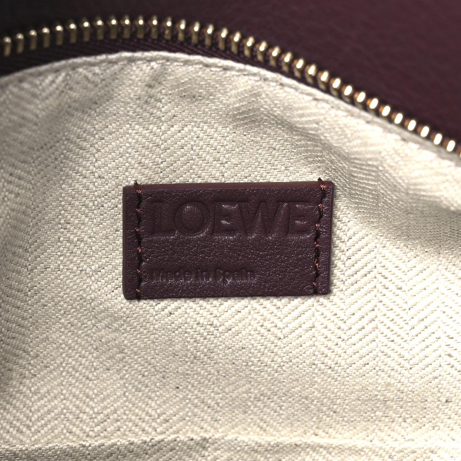 Loewe Soft Grained Calfskin Small Puzzle Edge Bag Dark Burgundy 6 of 11