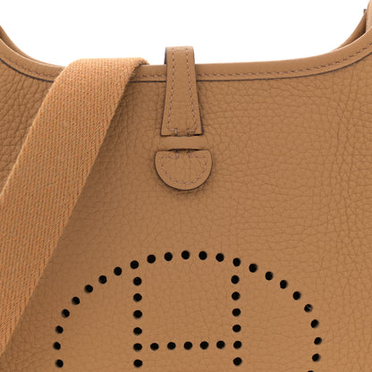 Hermes Taurillon Clemence Amazone Evelyne TPM Biscuit 8 of 10