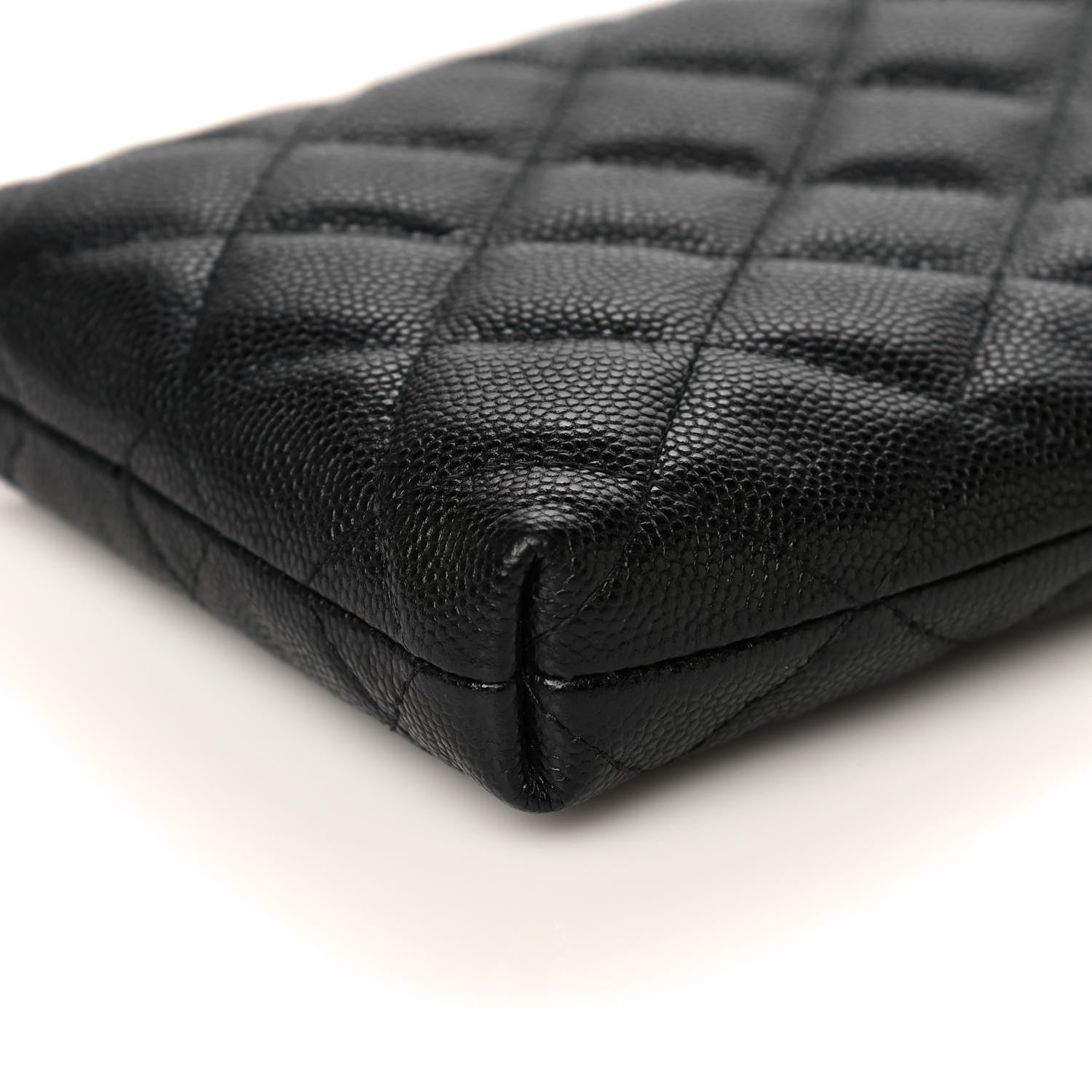 Chanel Caviar Quilted French New Wave Phone Holder With Chain Black 10 of 12