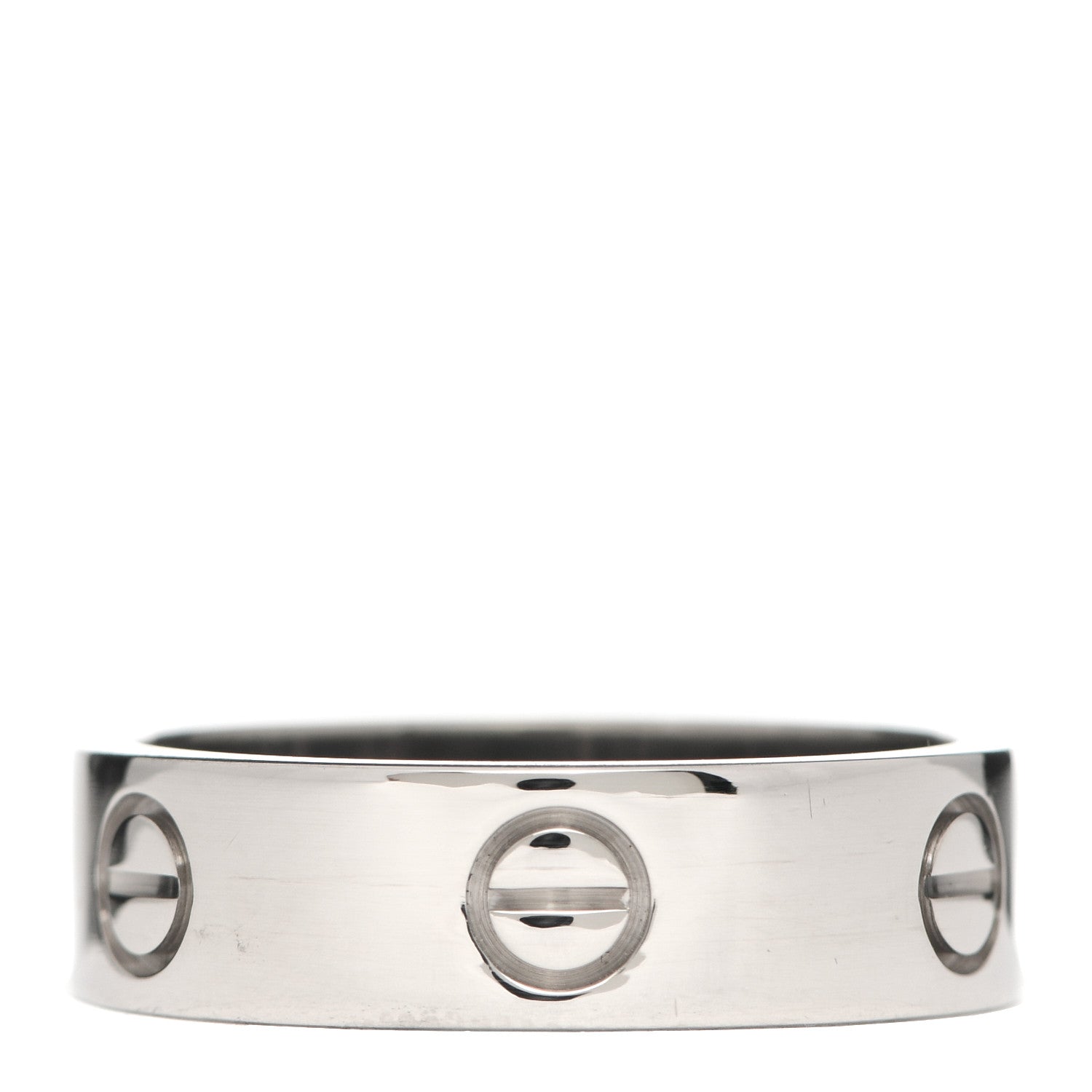 Cartier 18K White Gold 6mm LOVE Ring 59 8.75 3 of 4
