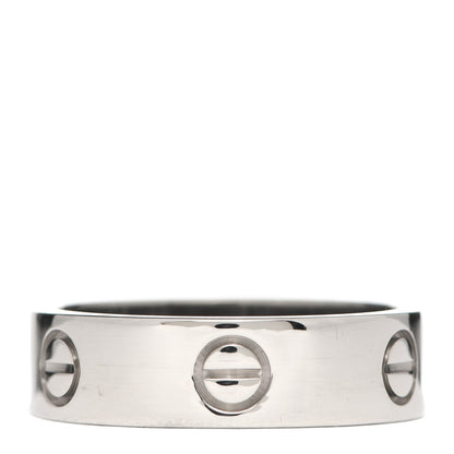Cartier 18K White Gold 6mm LOVE Ring 59 8.75 3 of 4