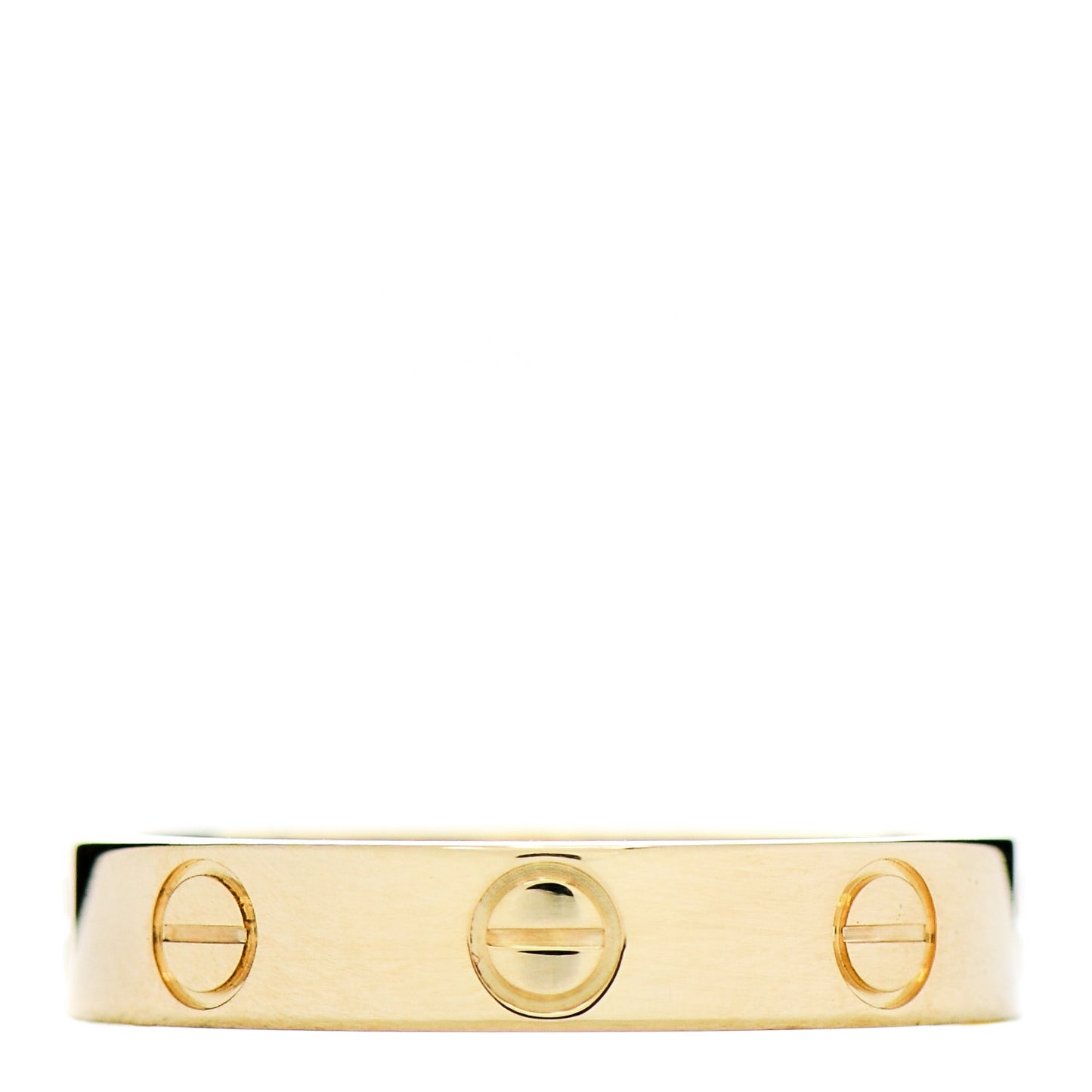 18K Yellow Gold 3.5mm LOVE Wedding Band Ring 51 5.75