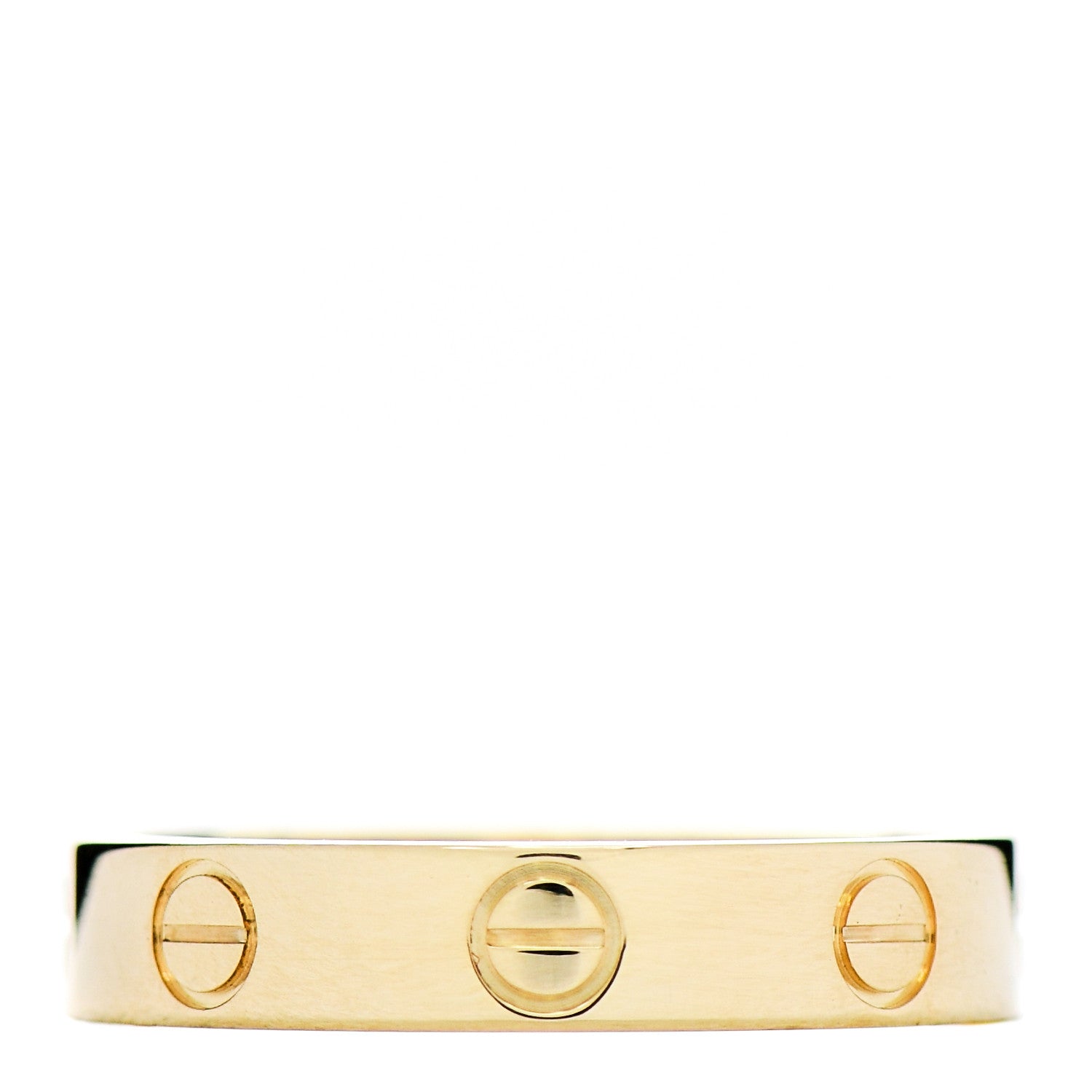 Cartier 18K Yellow Gold 3.5mm LOVE Wedding Band Ring 51 5.75 1 of 4
