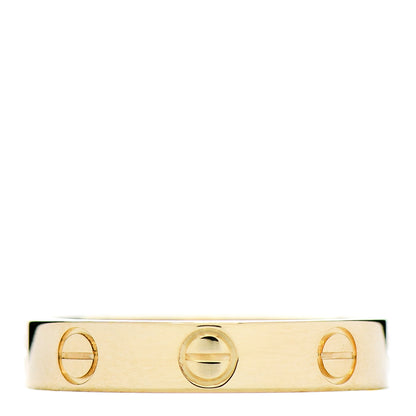 Cartier 18K Yellow Gold 3.5mm LOVE Wedding Band Ring 51 5.75 1 of 4