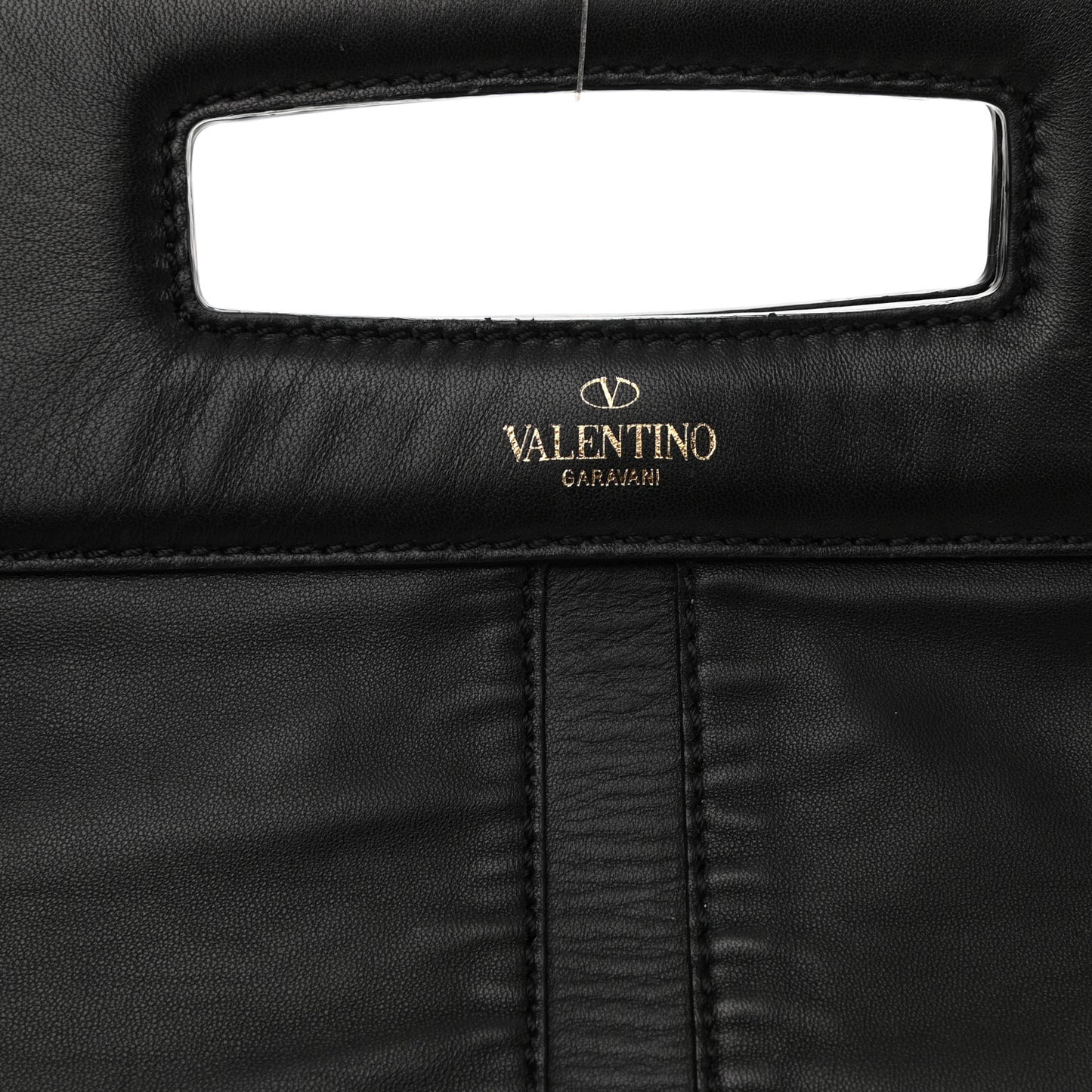 Nappa Va Va Voom Fold Over Chain Clutch Black