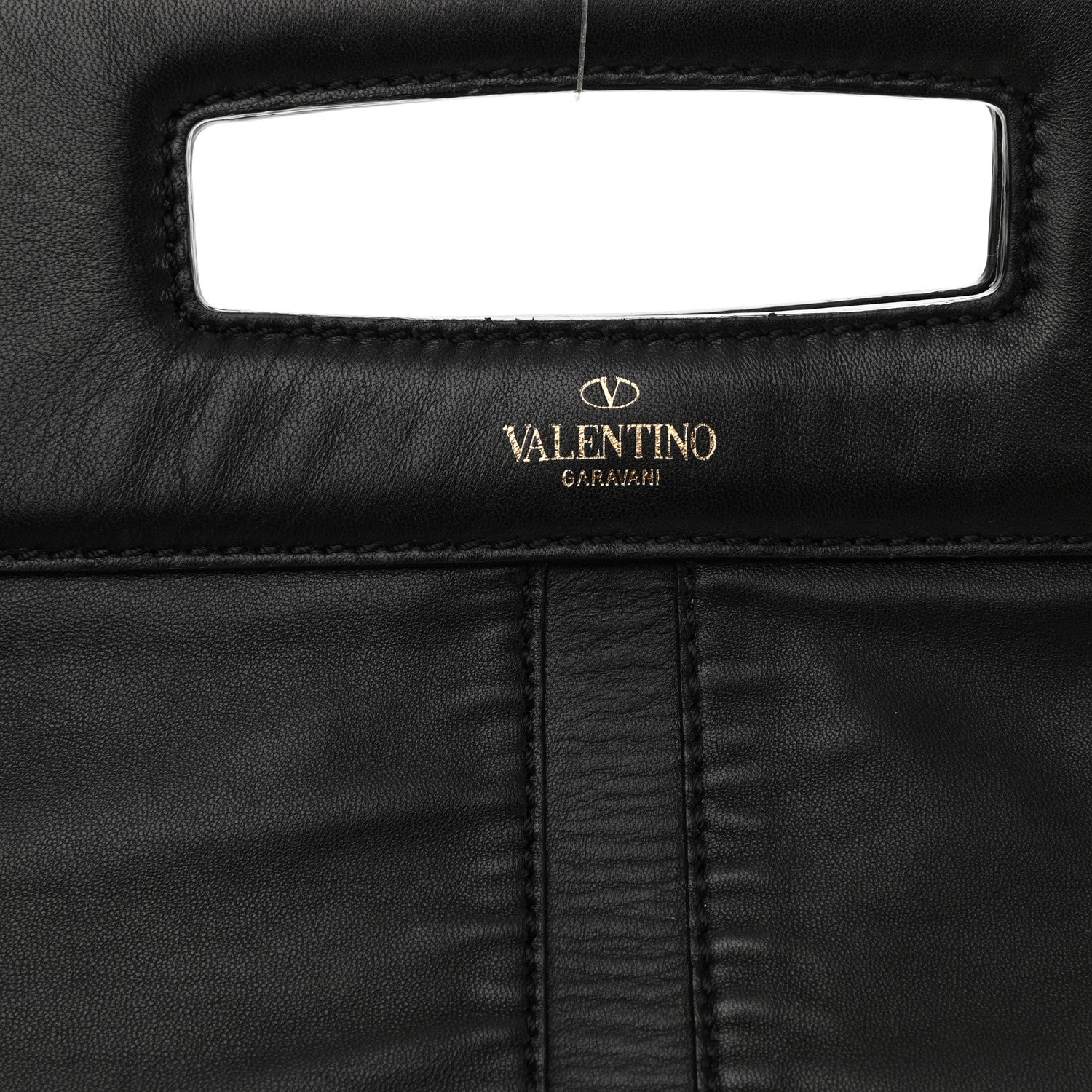 Valentino Garavani Nappa Va Va Voom Fold Over Chain Clutch Black 7 of 10