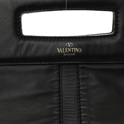 Valentino Garavani Nappa Va Va Voom Fold Over Chain Clutch Black 7 of 10