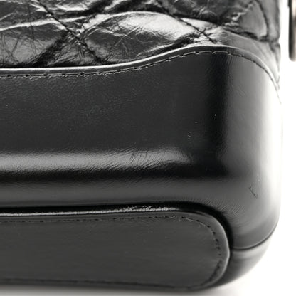 Chanel Aged Calfskin Quilted Small Gabrielle Hobo Black 12 of 14