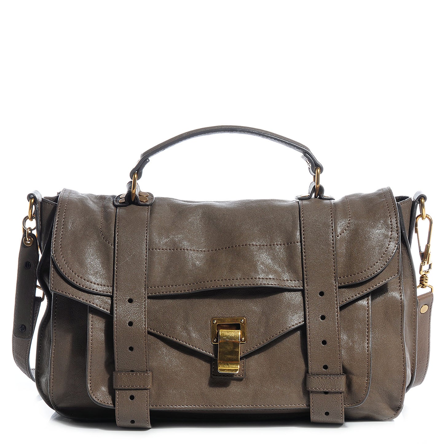 Lambskin Medium PS1 Satchel Smoke