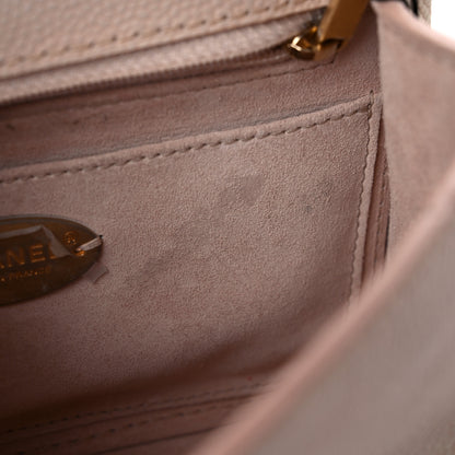 Chanel Grained Calfskin Mini Square Classic Pure Flap Nude 17 of 29