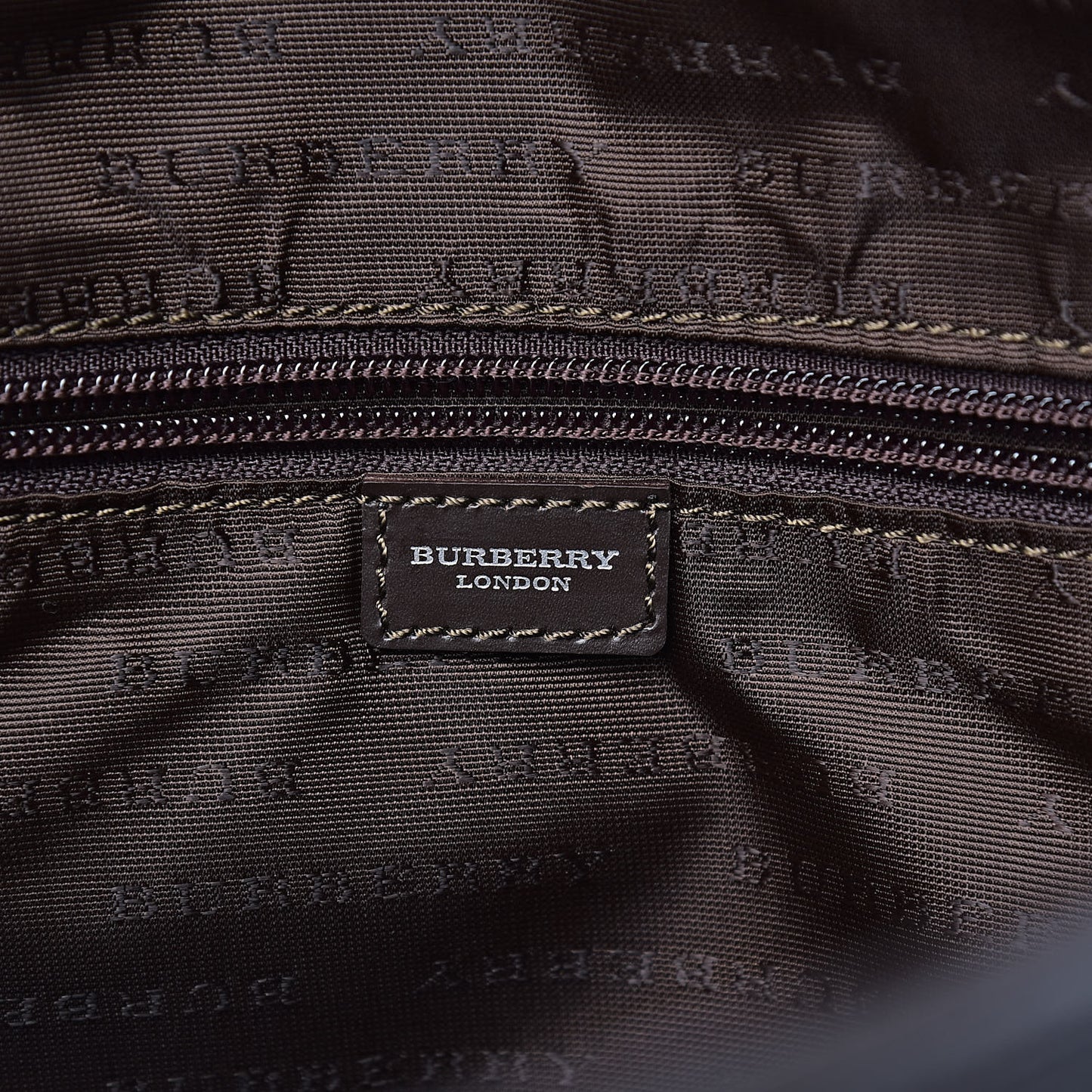 Smoked Haymarket Check Messenger Bag Brown