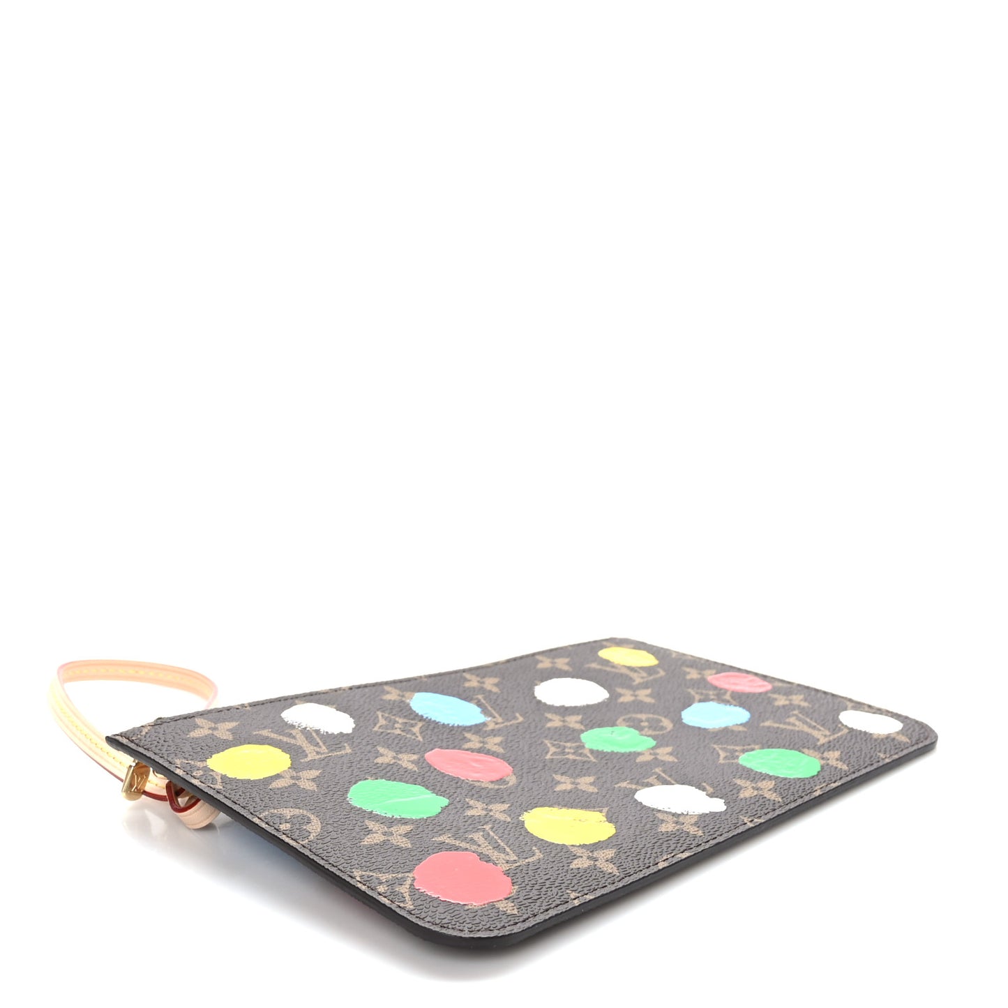 x YK Monogram Painted Dots Neverfull MM Pochette
