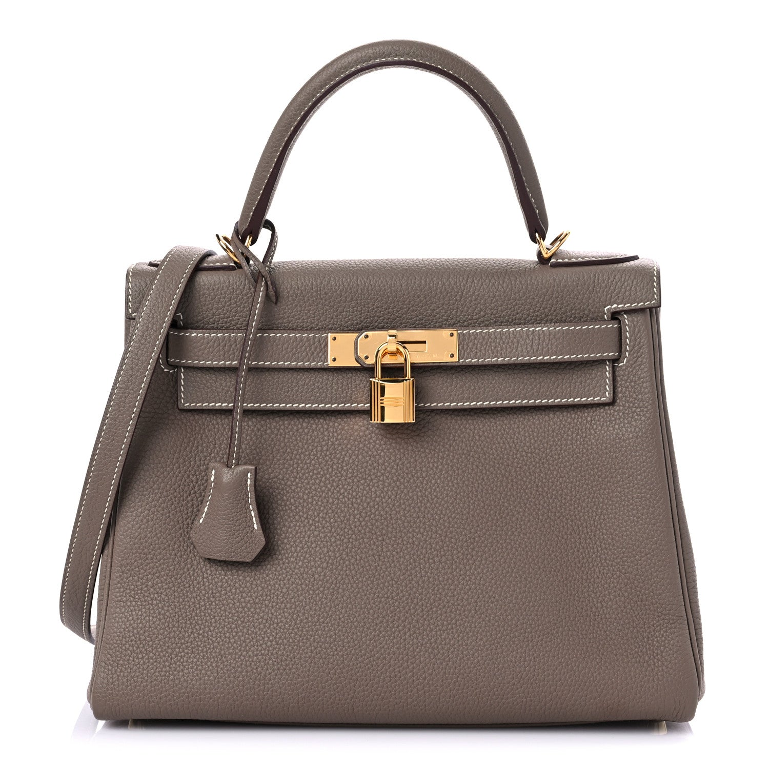 Hermes Togo Kelly Retourne 28 Etoupe 1 of 12