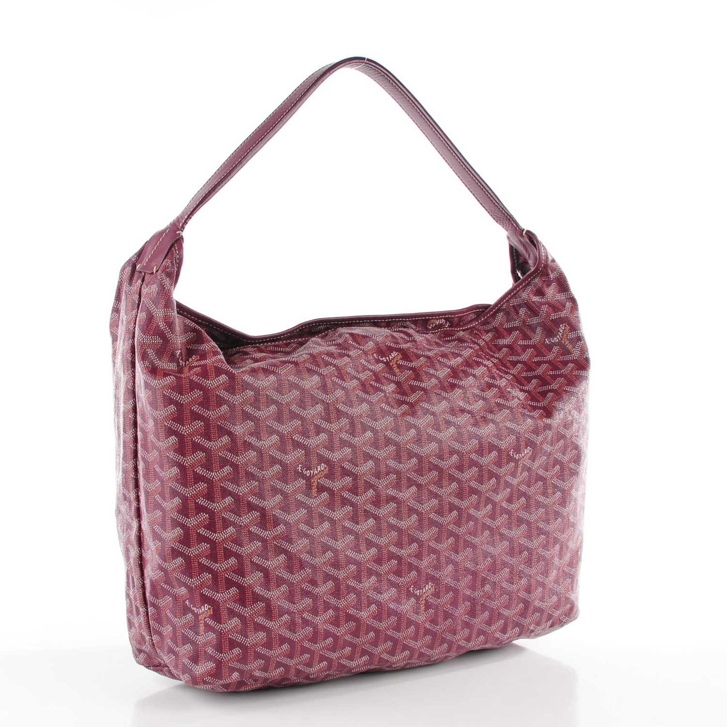 Goyardine Fidji Zip Hobo Burgundy