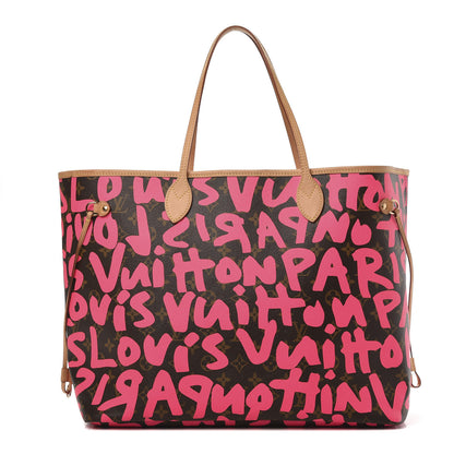 Louis Vuitton Monogram Graffiti Neverfull GM Fuchsia 1 of 12