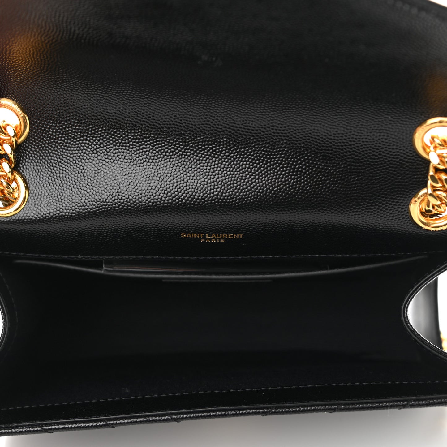 Grain De Poudre Matelasse Chevron Medium Monogram Satchel Black