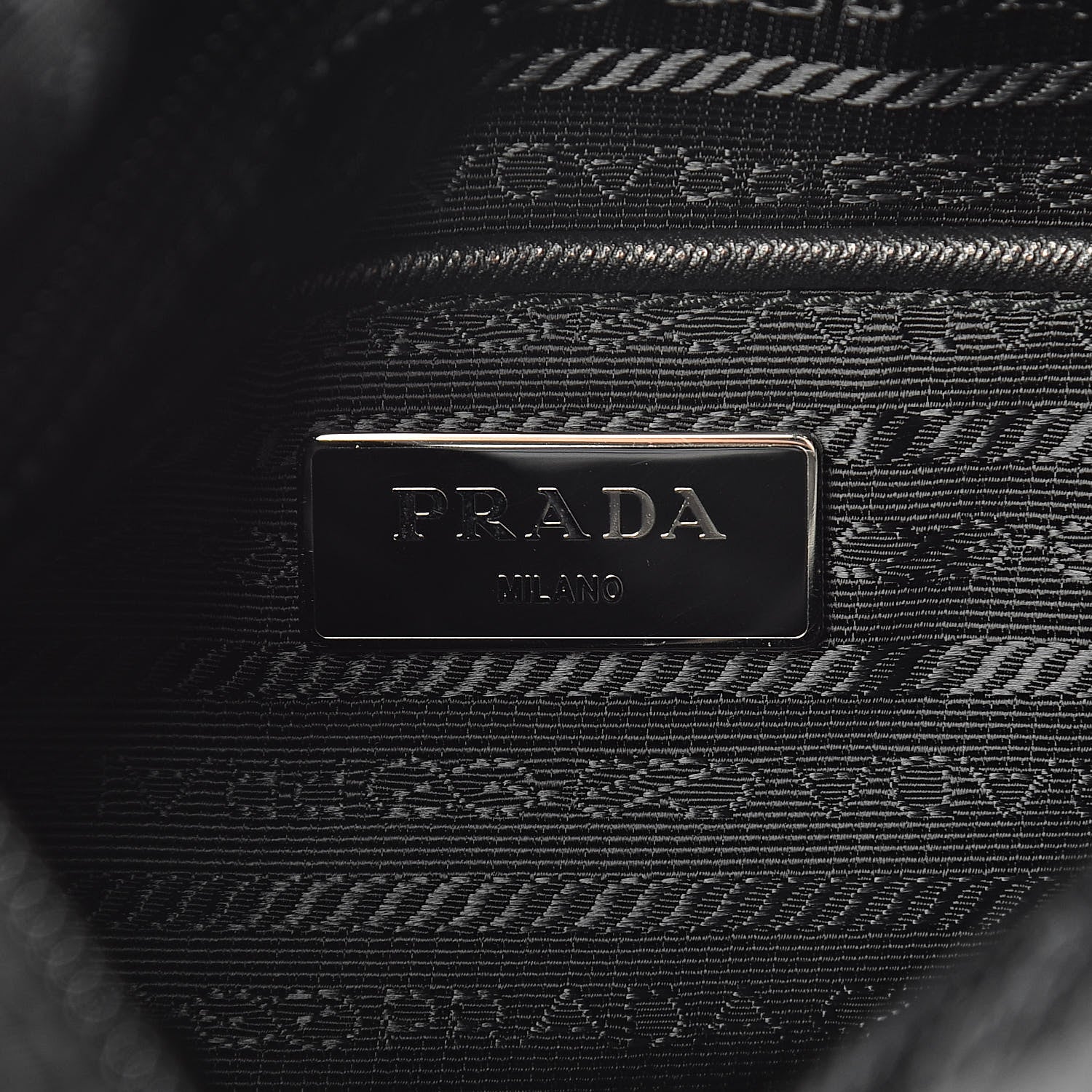 Prada Nylon Vela Saffiano Single Buckle Messenger Shoulder Bag Black 6 of 11