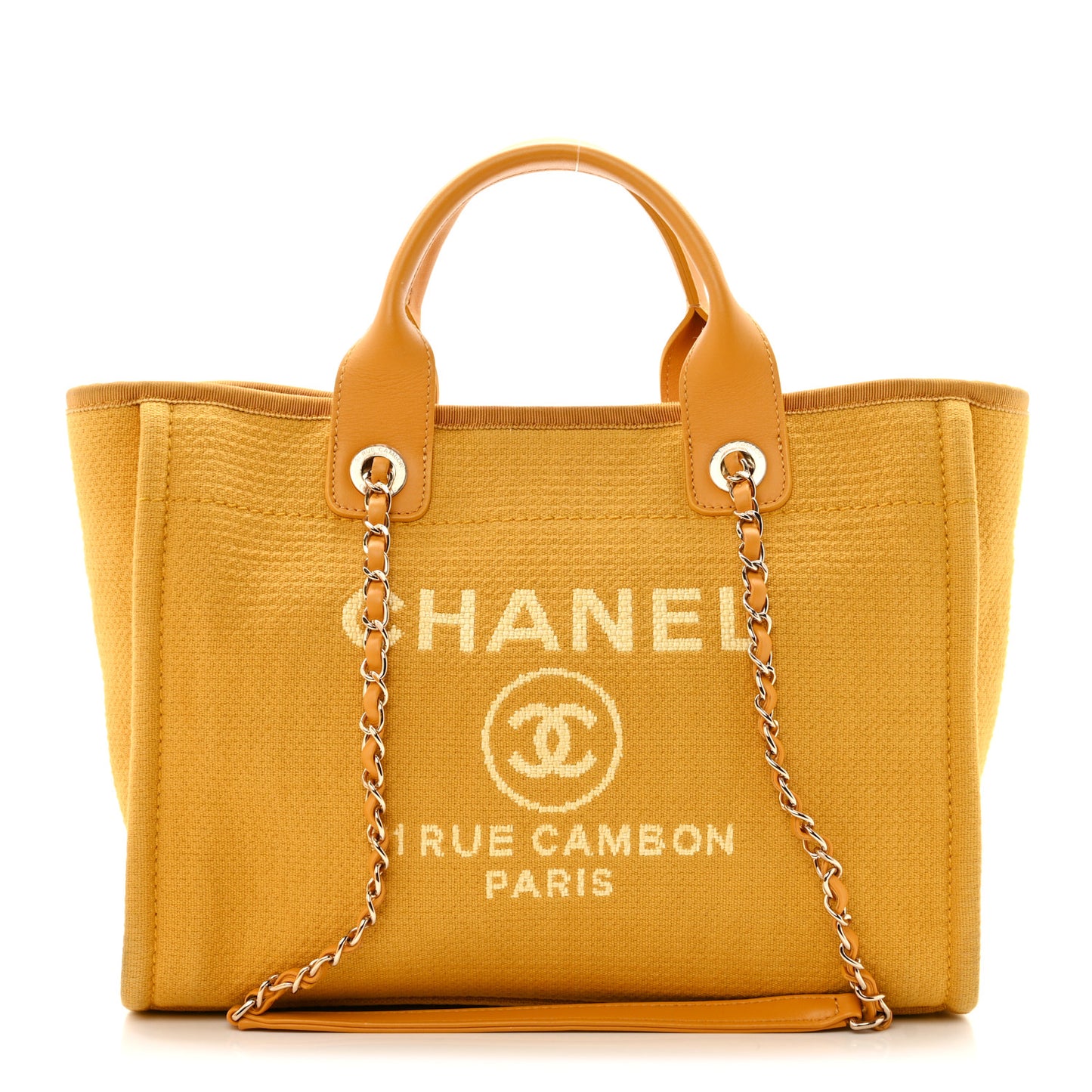 Mixed Fibers Small Deauville Tote Yellow