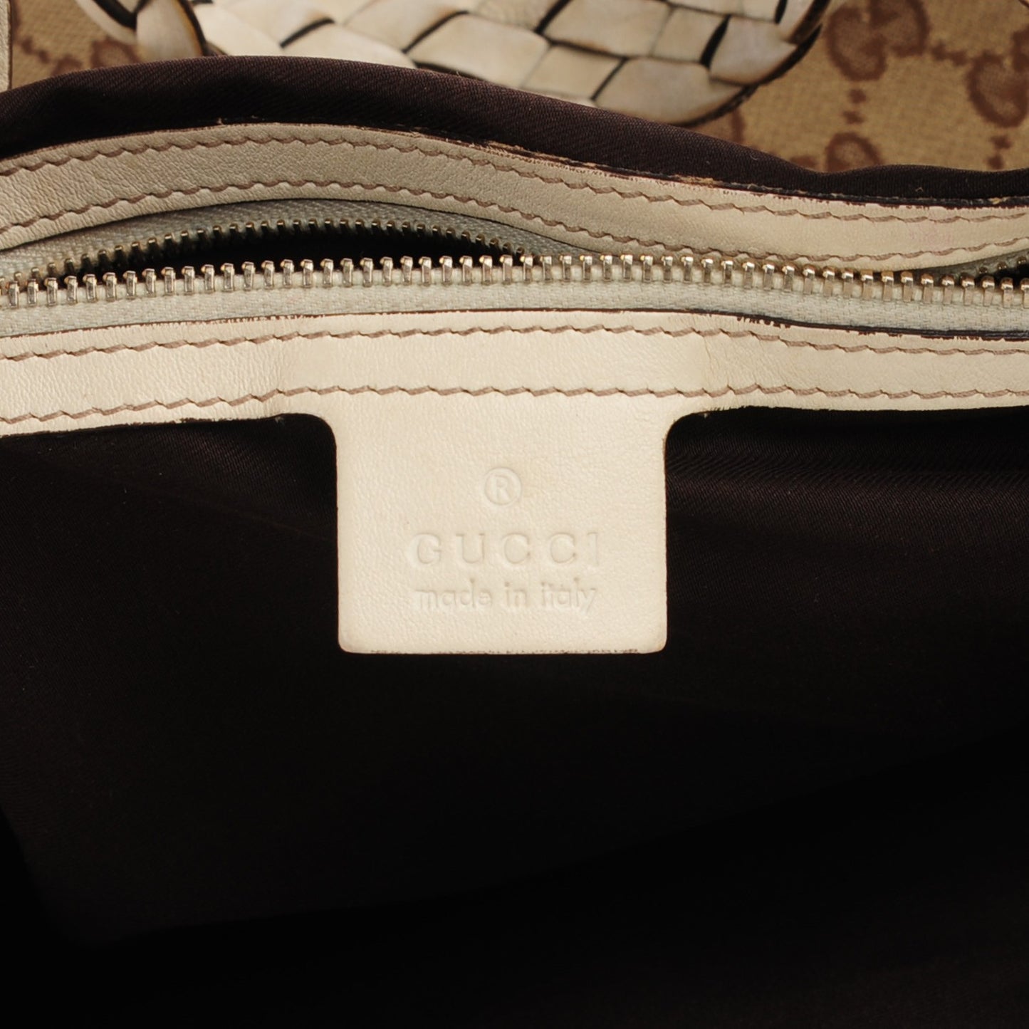 Monogram Medium Pelham Shoulder Bag Off White
