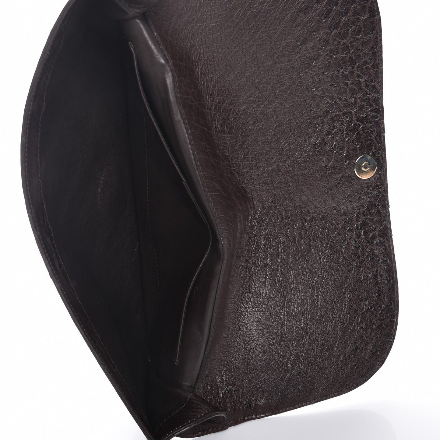Ostrich 1973 Clutch Cocoa Brown