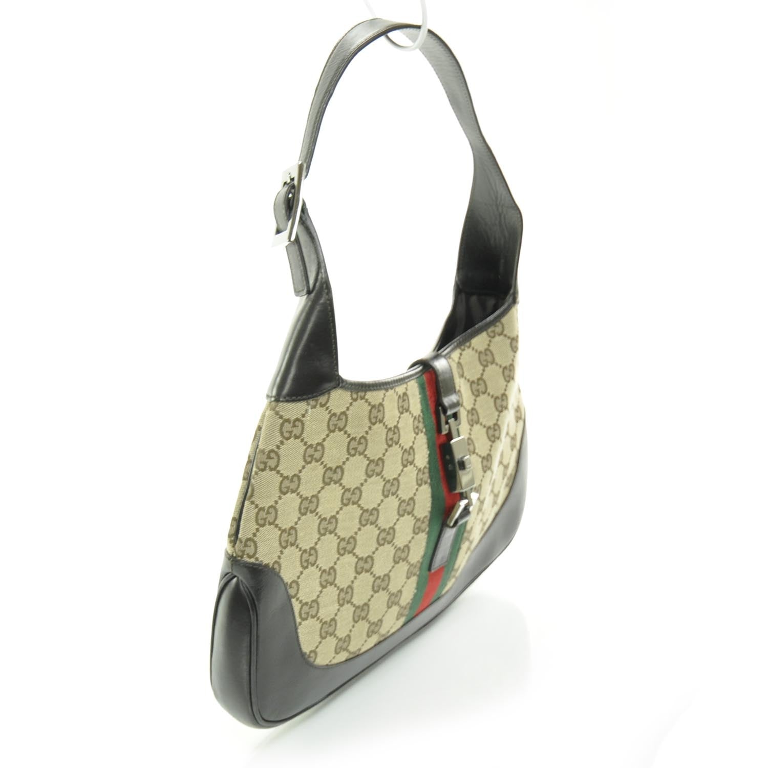 Gucci Monogram Web Jackie O Hobo 3 of 9