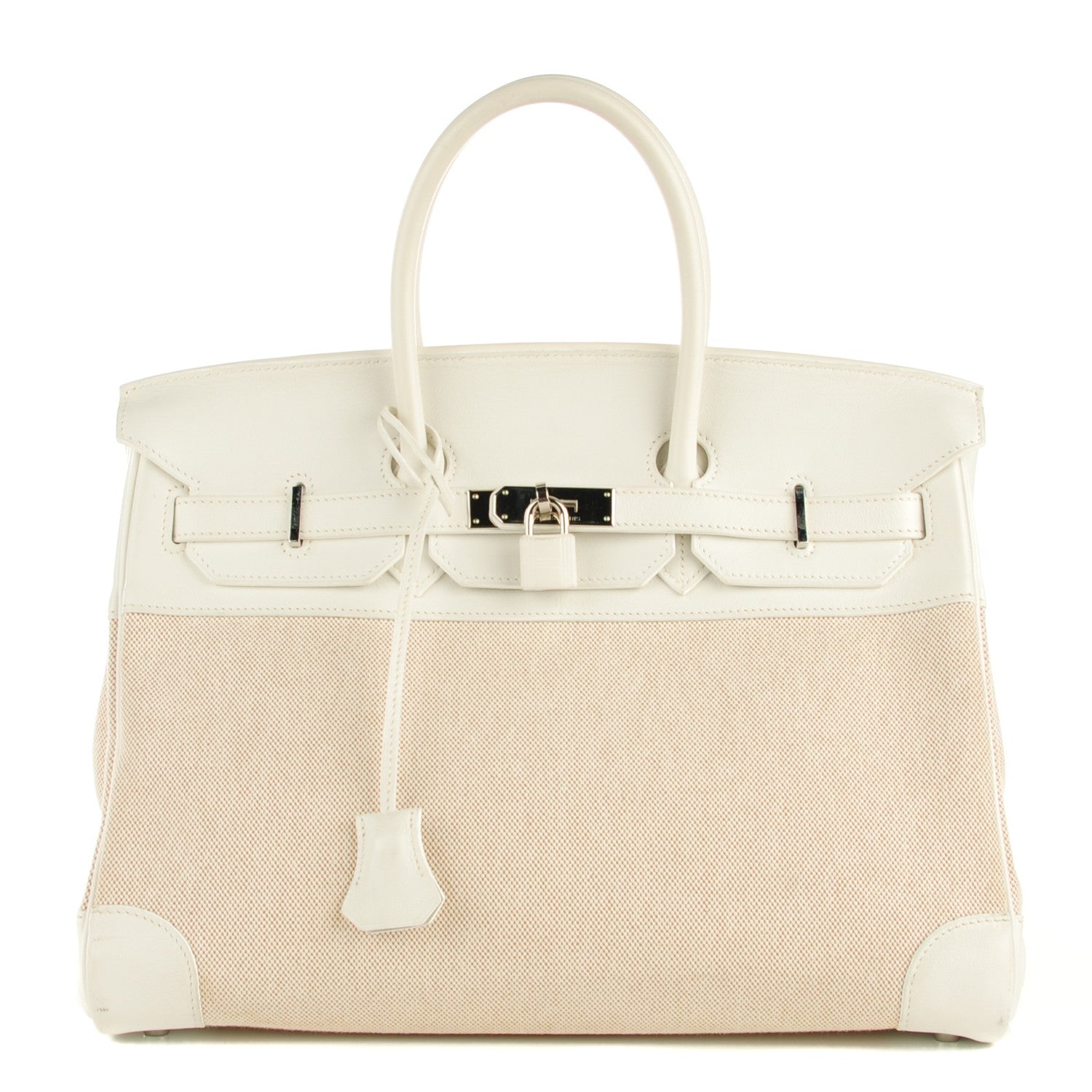 Hermes Toile Swift Birkin 35 White 1 of 17