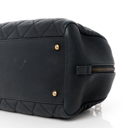 Chanel Caviar Quilted CC Bowler Black 10 of 11