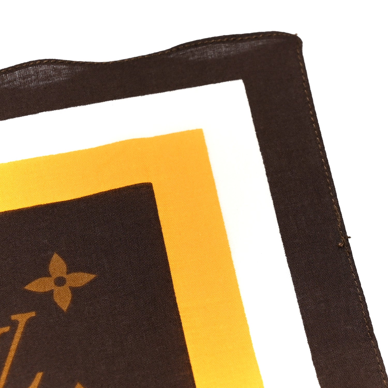 Louis Vuitton Cotton Monogram Groom Square Scarf 5 of 5
