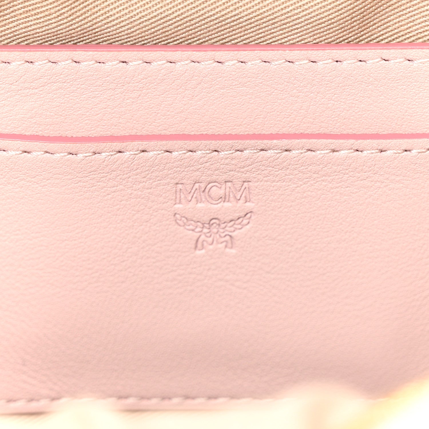 MCM Visetos Side Stud X-Mini Stark Bebe Boo Backpack Soft Pink 6 of 9