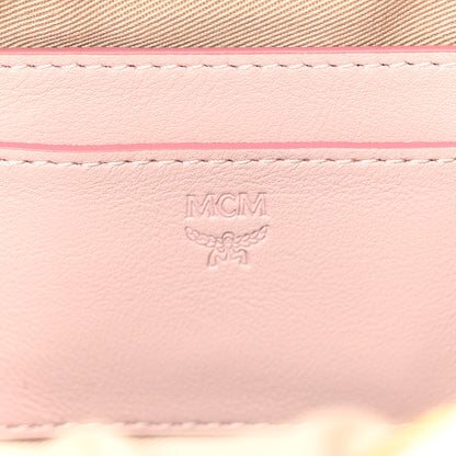 MCM Visetos Side Stud X-Mini Stark Bebe Boo Backpack Soft Pink 6 of 9