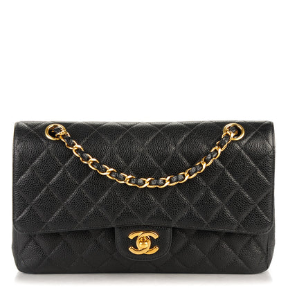 Chanel Caviar Quilted Medium Double Flap Black 1 of 8