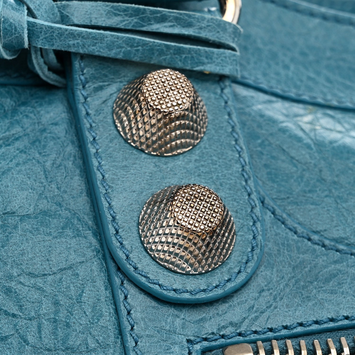 Balenciaga Agneau Giant 21 Silver Hardware Part Time Aquamarine 12 of 12