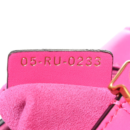 Christian Dior Supple Calfskin Mini Saddle Bag With Strap Passion Pink 7 of 11