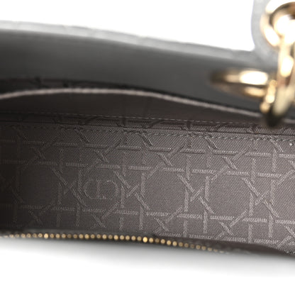 Christian Dior Lambskin Cannage Small My Lucky Badges My Lady Dior Grey 5 of 9