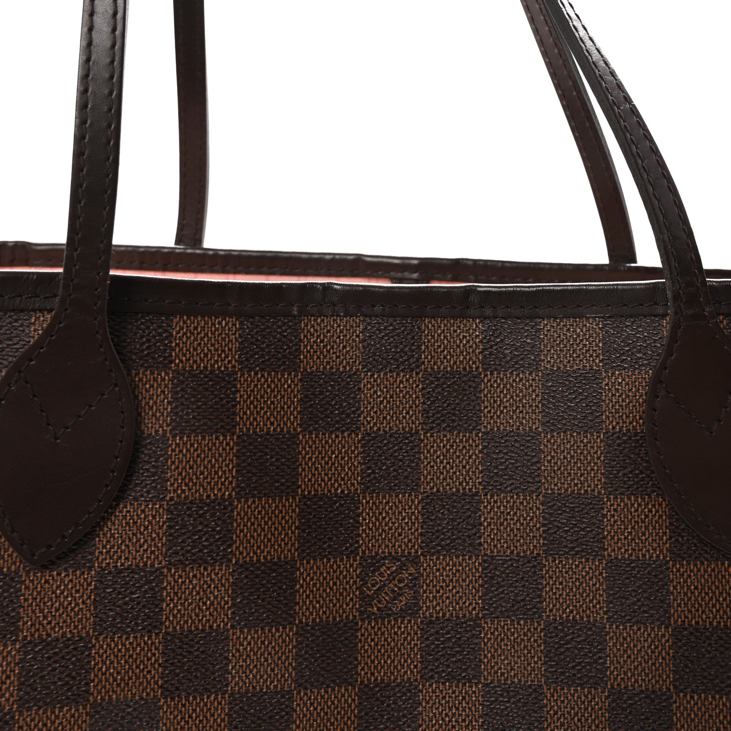 Louis Vuitton Damier Ebene Neo Neverfull MM Rose Ballerine 8 of 10