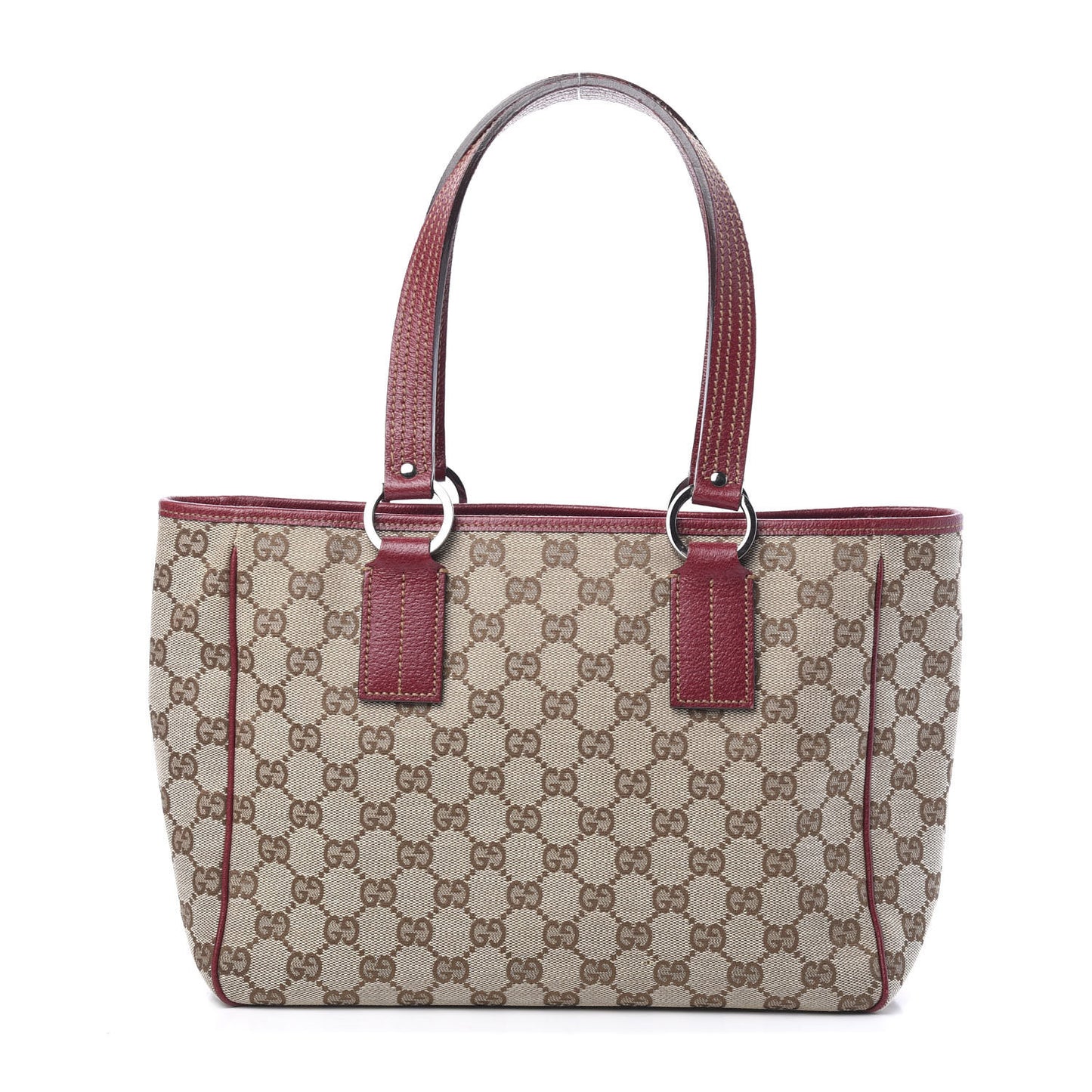 Monogram Medium Tote Red