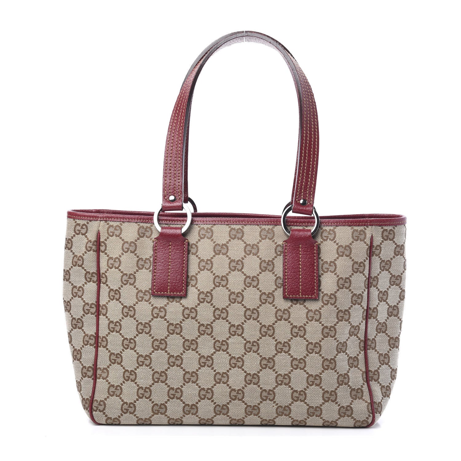 Gucci Monogram Medium Tote Red 1 of 9