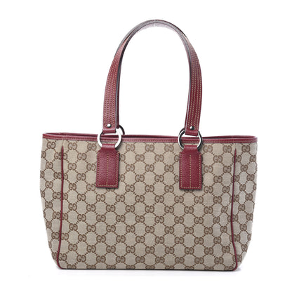Gucci Monogram Medium Tote Red 1 of 9