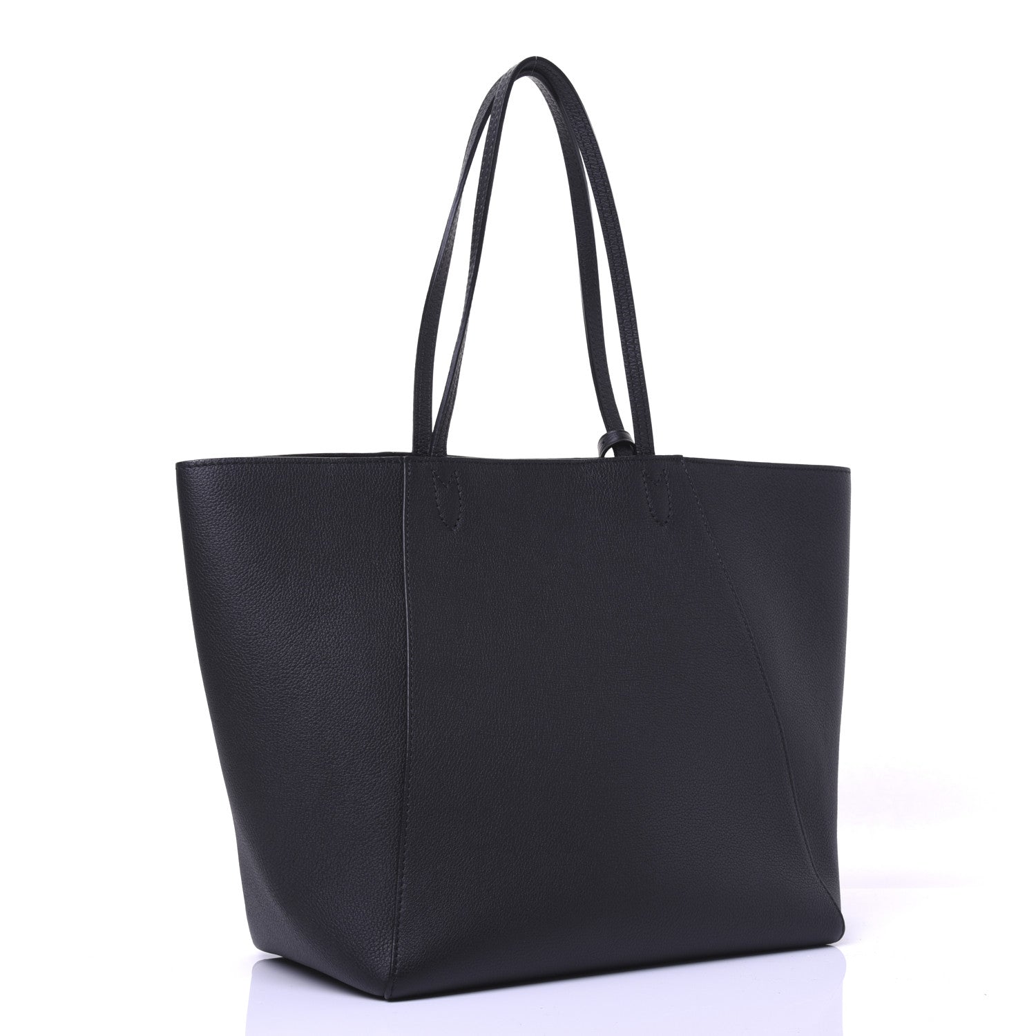 Louis Vuitton Calfskin Lockme Cabas Black 3 of 14