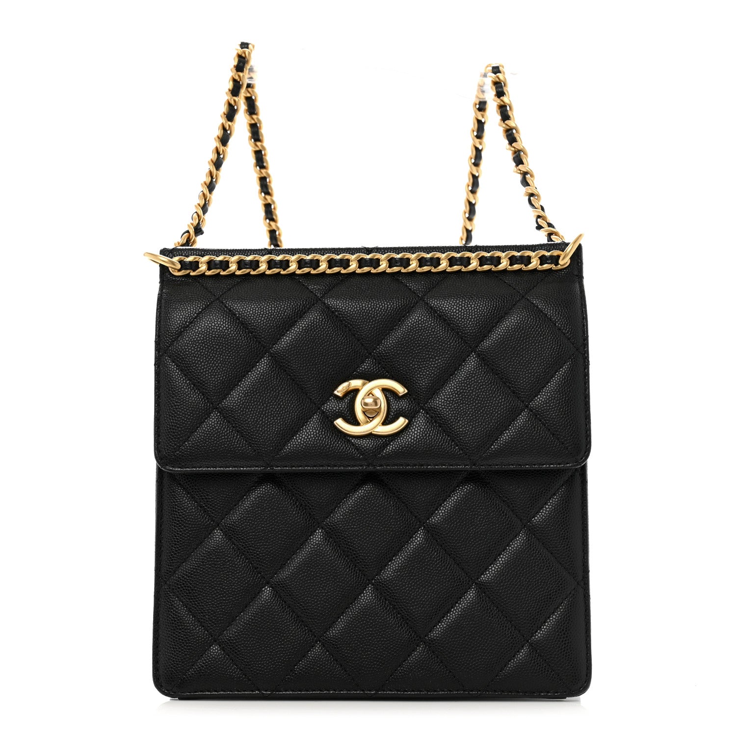 Chanel Caviar Quilted Chain Backpack Black 1 of 12